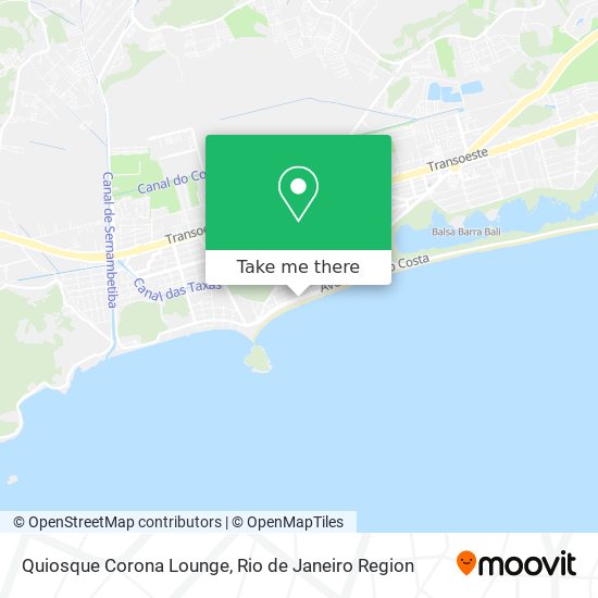 Quiosque Corona Lounge map