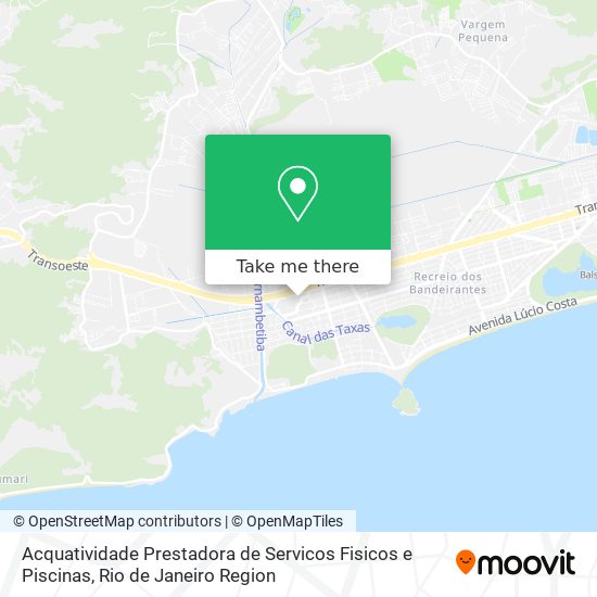 Mapa Acquatividade Prestadora de Servicos Fisicos e Piscinas