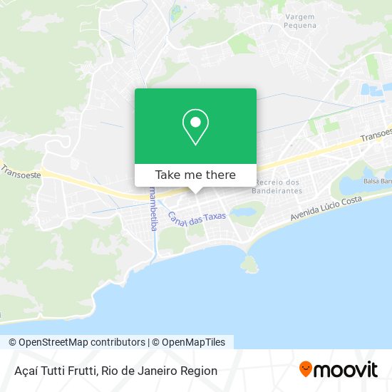 Açaí Tutti Frutti map