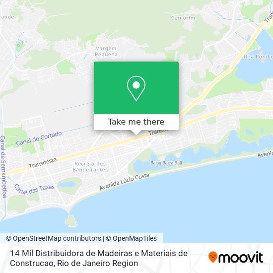 14 Mil Distribuidora de Madeiras e Materiais de Construcao map