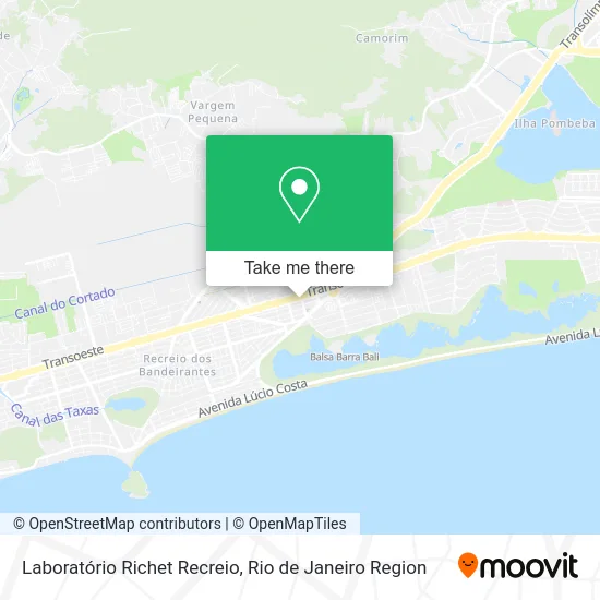 Laboratório Richet Recreio map