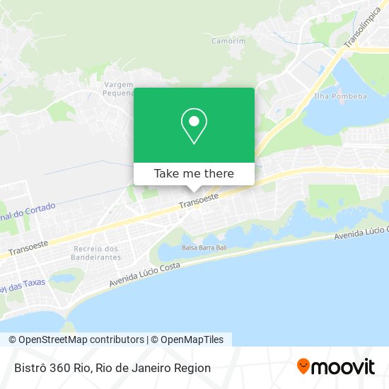 Mapa Bistrô 360 Rio