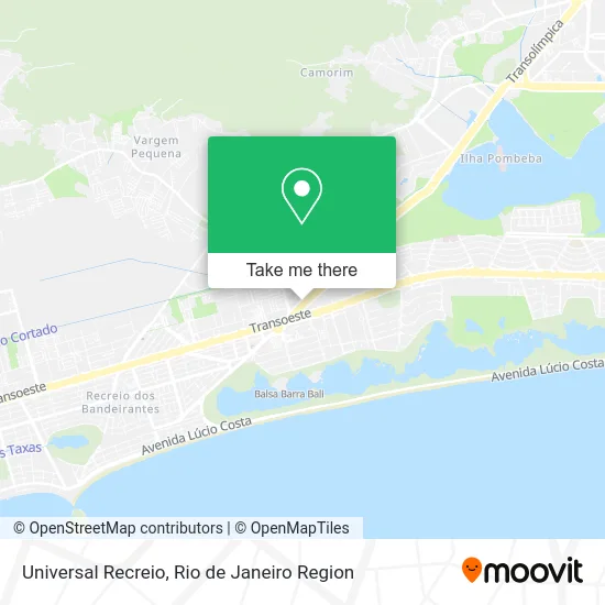 Universal Recreio map