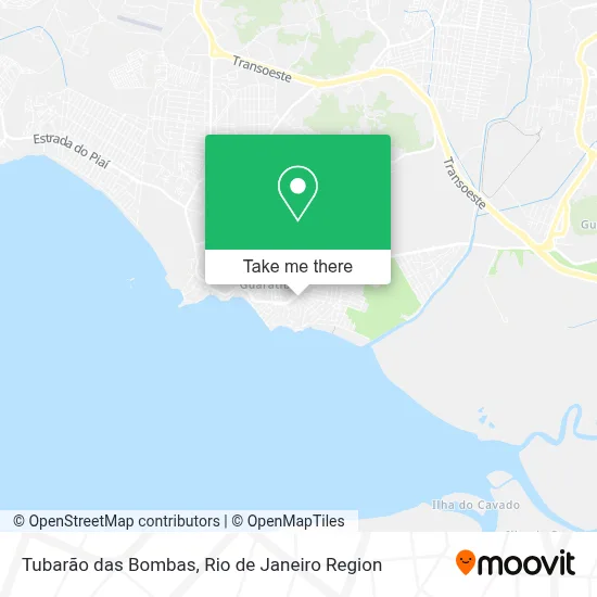 Tubarão das Bombas map