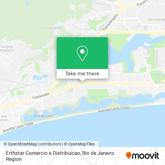 Mapa Erthstar Comercio e Distribuicao