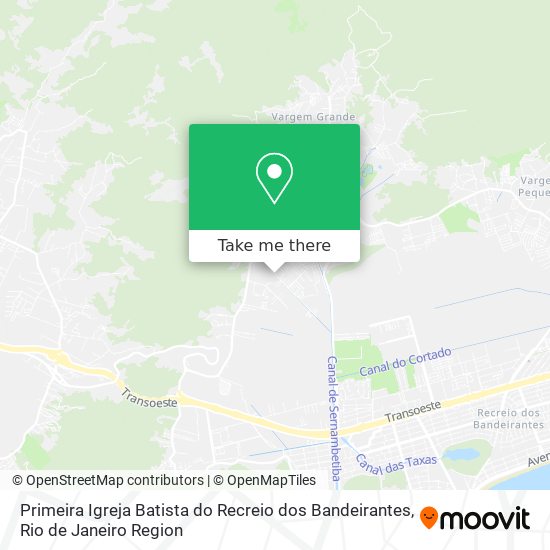 Primeira Igreja Batista do Recreio dos Bandeirantes map