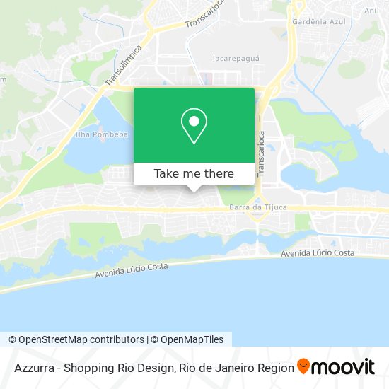 Mapa Azzurra - Shopping Rio Design