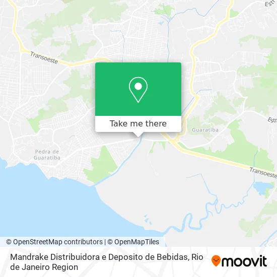 Mandrake Distribuidora e Deposito de Bebidas map