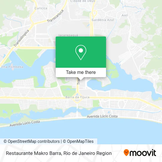 Restaurante Makro Barra map