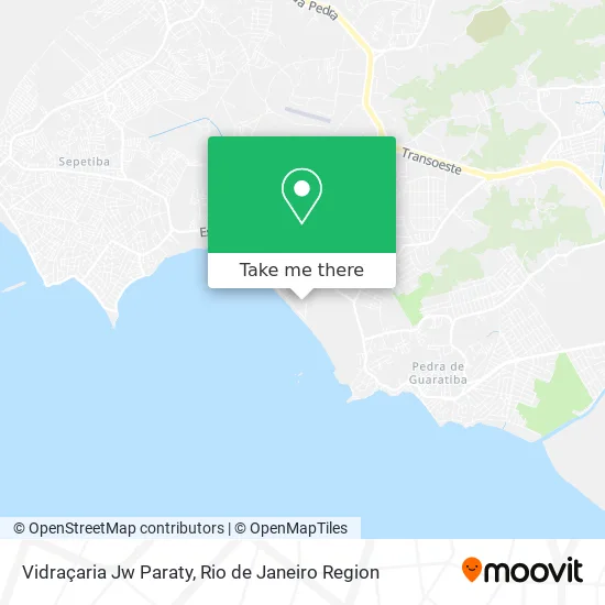 Vidraçaria Jw Paraty map