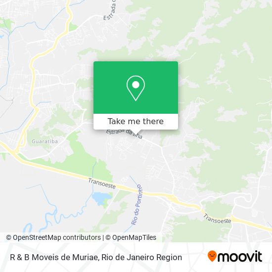 R & B Moveis de Muriae map