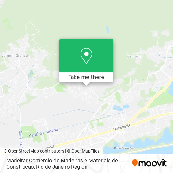 Madeirar Comercio de Madeiras e Materiais de Construcao map