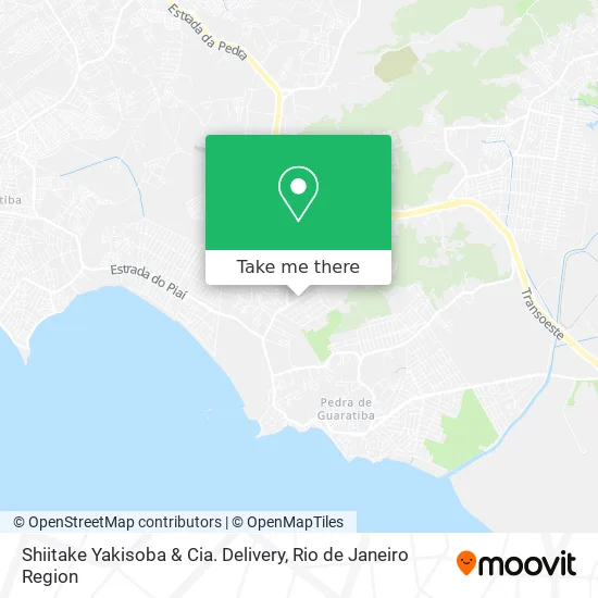 Shiitake Yakisoba & Cia. Delivery map