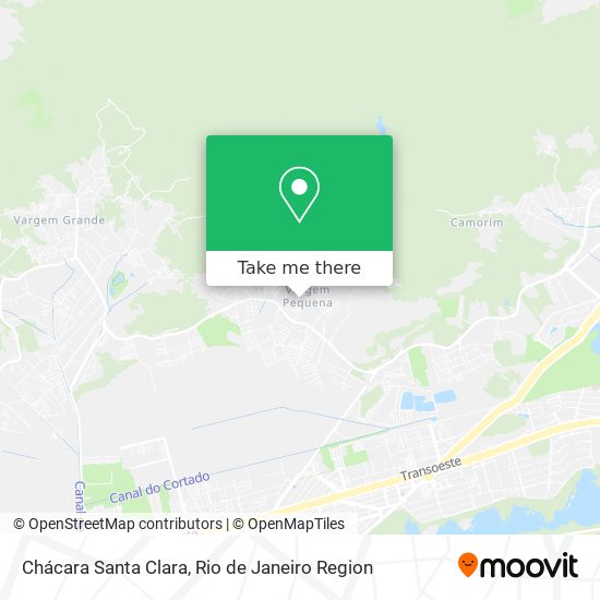 Chácara Santa Clara map