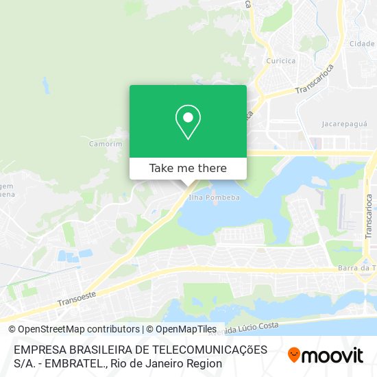 EMPRESA BRASILEIRA DE TELECOMUNICAÇõES S / A. - EMBRATEL. map