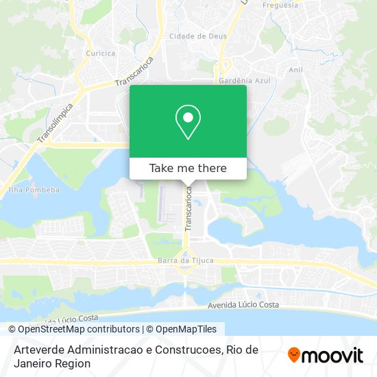 Arteverde Administracao e Construcoes map