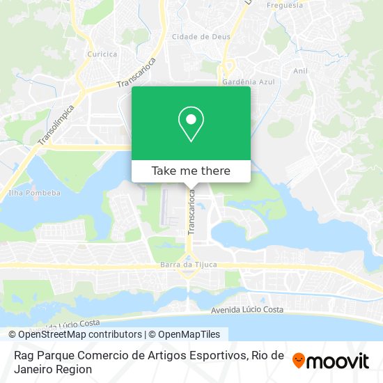 Mapa Rag Parque Comercio de Artigos Esportivos