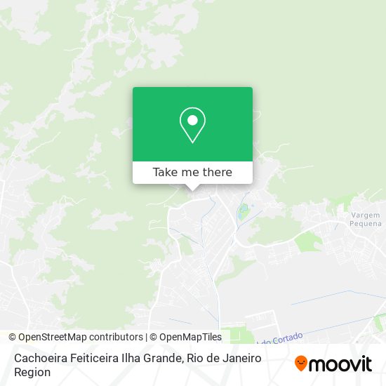 Cachoeira Feiticeira Ilha Grande map