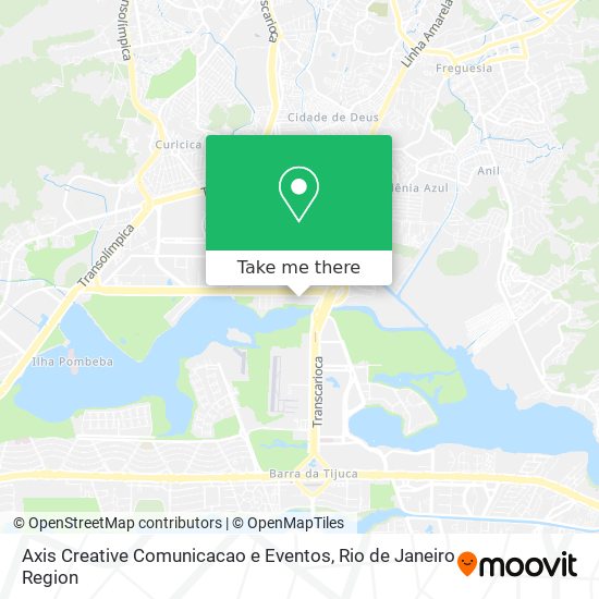 Mapa Axis Creative Comunicacao e Eventos