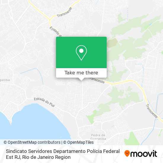 Sindicato Servidores Departamento Polícia Federal Est RJ map