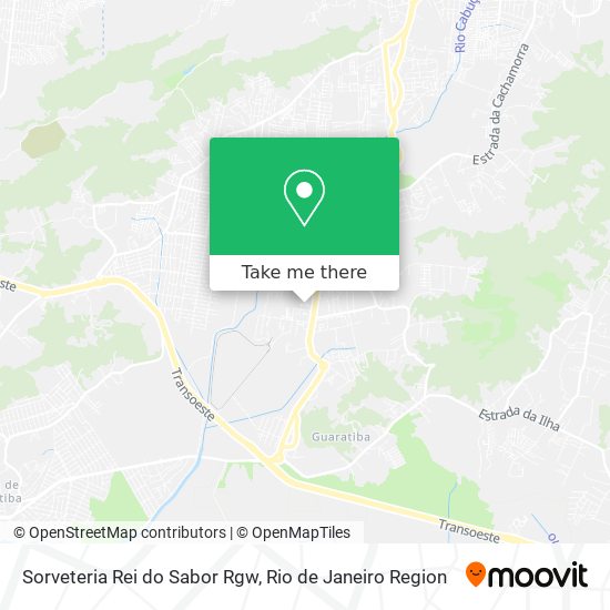 Sorveteria Rei do Sabor Rgw map