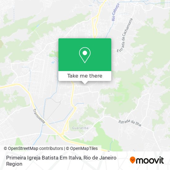 Primeira Igreja Batista Em Italva map