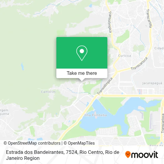 Estrada dos Bandeirantes, 7524, Rio Centro map