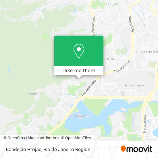 Bandejão Projac map
