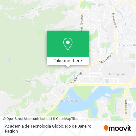 Academia de Tecnologia Globo map