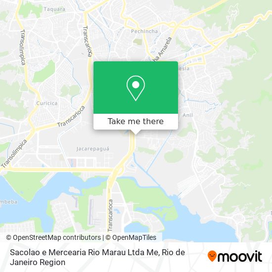 Mapa Sacolao e Mercearia Rio Marau Ltda Me