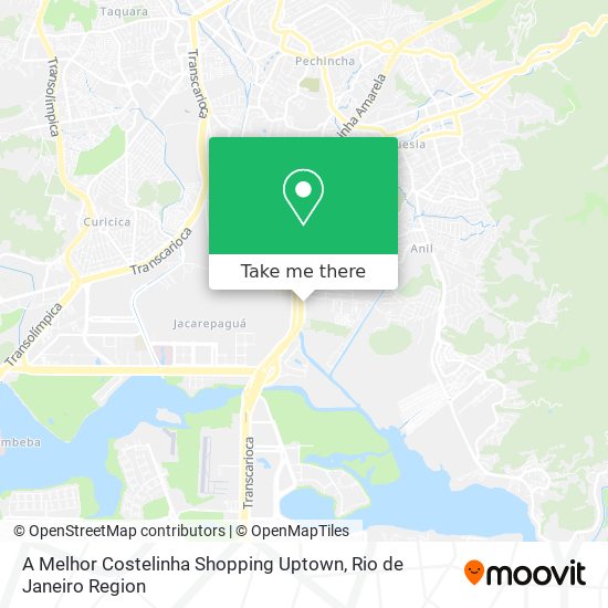 A Melhor Costelinha Shopping Uptown map