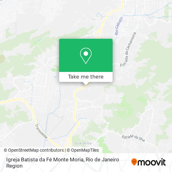 Mapa Igreja Batista da Fé Monte Moria