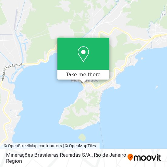 Mapa Minerações Brasileiras Reunidas S / A.