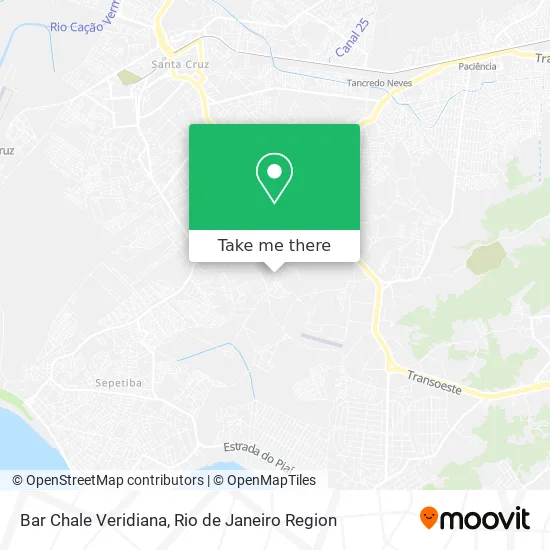 Bar Chale Veridiana map