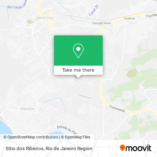 Sítio dos Ribeiros map