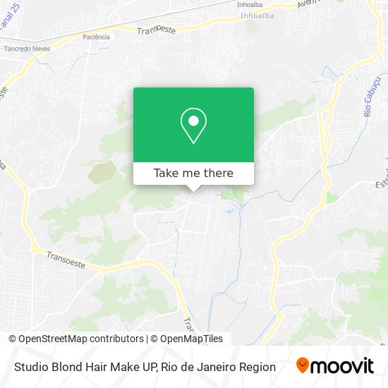 Studio Blond Hair Make UP map