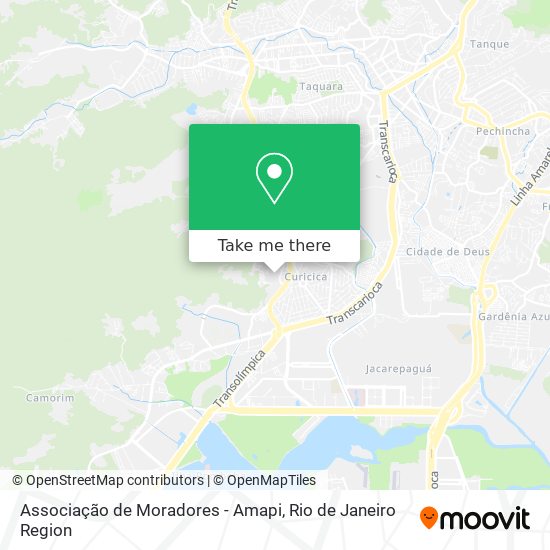 Associação de Moradores - Amapi map
