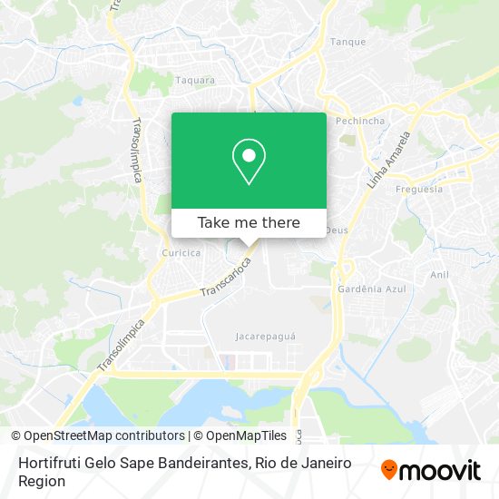 Hortifruti Gelo Sape Bandeirantes map