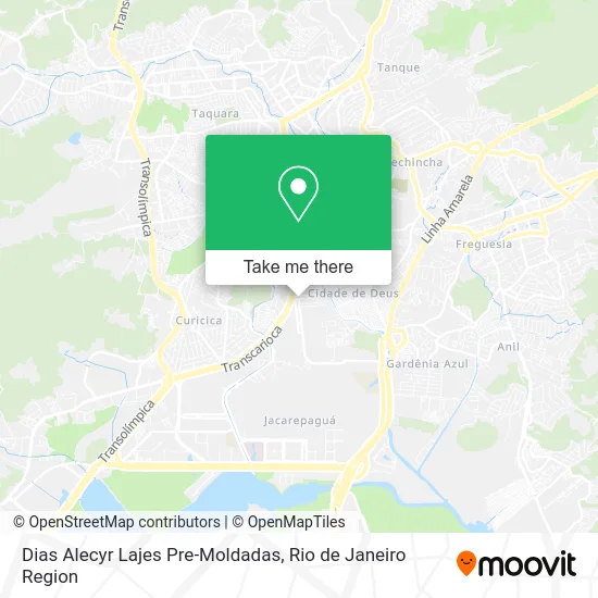 Dias Alecyr Lajes Pre-Moldadas map