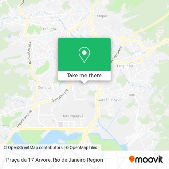 Mapa Praça da 17 Arvore