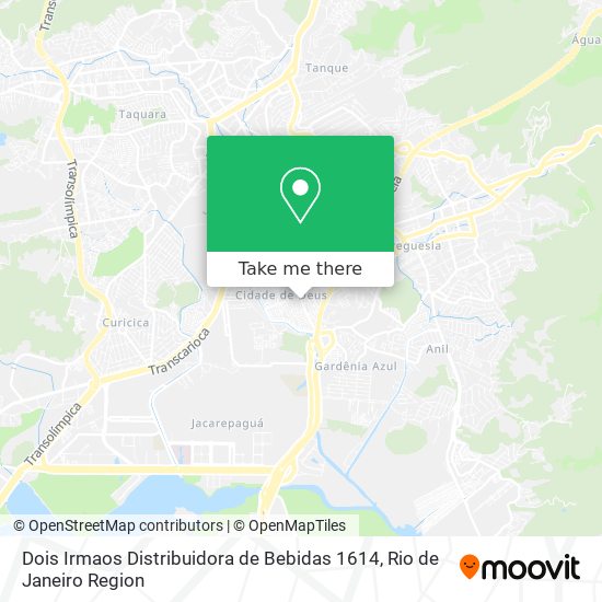 Dois Irmaos Distribuidora de Bebidas 1614 map