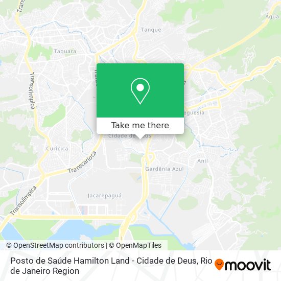 Posto de Saúde Hamilton Land - Cidade de Deus map