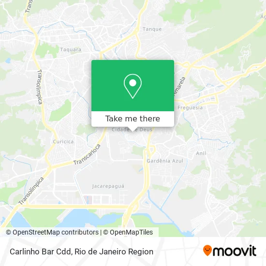 Carlinho Bar Cdd map