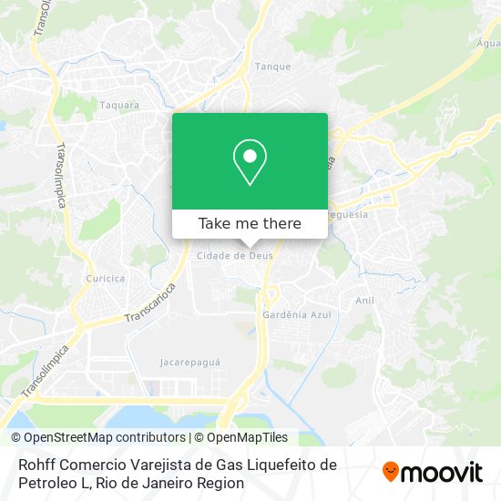 Mapa Rohff Comercio Varejista de Gas Liquefeito de Petroleo L