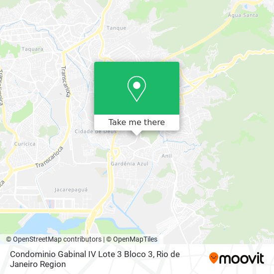 Mapa Condominio Gabinal IV Lote 3 Bloco 3