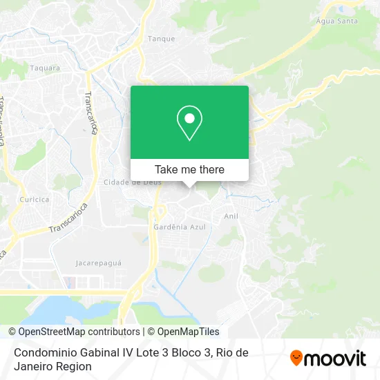 Condominio Gabinal IV Lote 3 Bloco 3 map