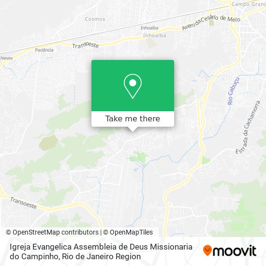 Igreja Evangelica Assembleia de Deus Missionaria do Campinho map