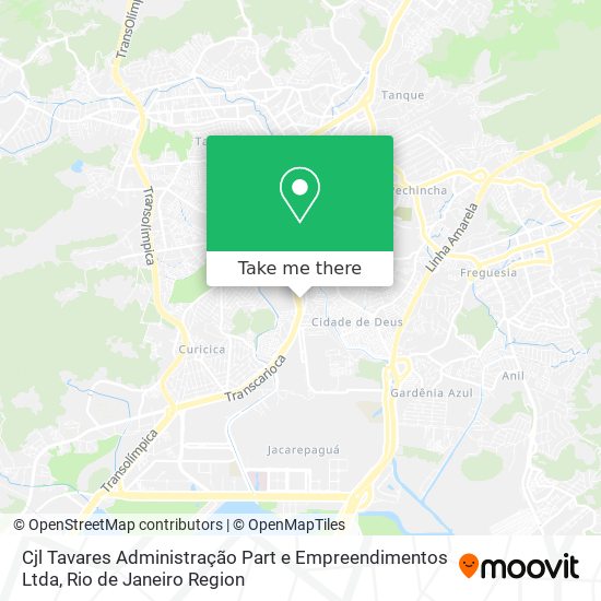 Cjl Tavares Administração Part e Empreendimentos Ltda map