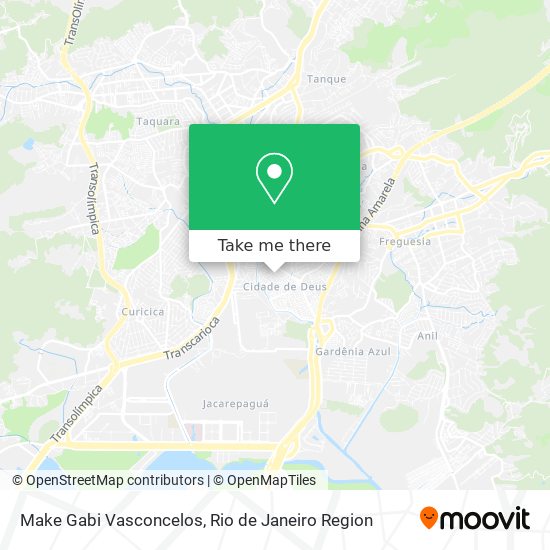 Mapa Make Gabi Vasconcelos