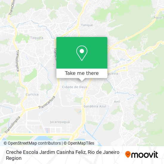 Mapa Creche Escola Jardim Casinha Feliz